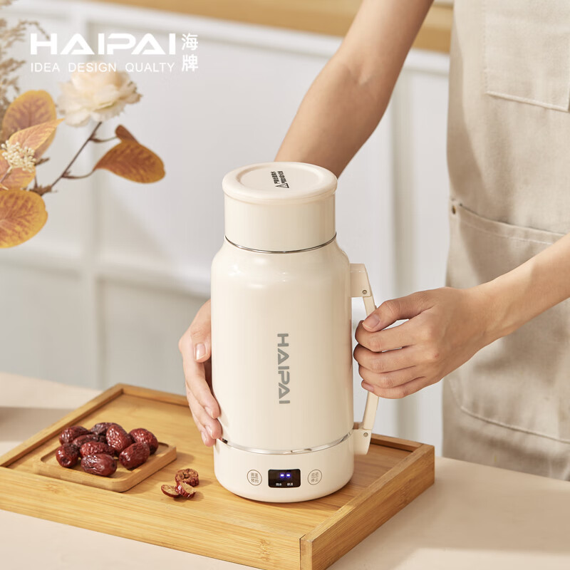 海牌(HAIPAI)液体加热器 (电热水杯)HP-SH10白色1000ml容量畅饮烧水饮水二合一高清大图