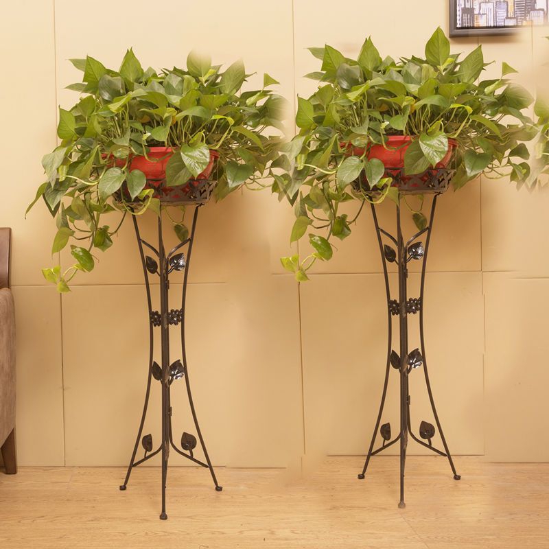 欧式加厚铁艺花架多层客厅落地阳台折叠花架绿萝花架子
