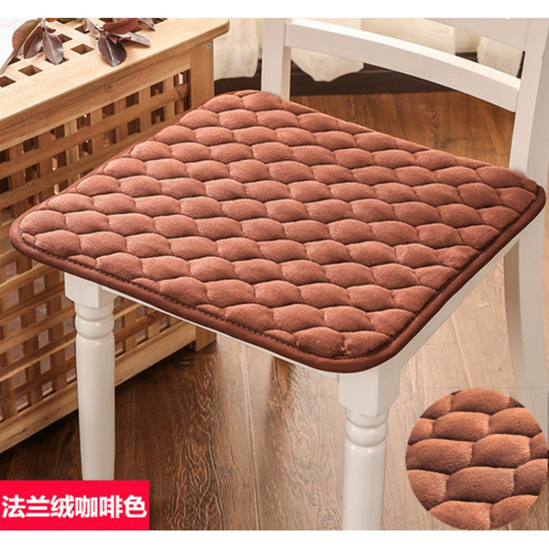 美帮汇毛绒加厚电脑座垫办公椅子垫坐垫餐桌椅垫学生坐垫防滑定做高清大图