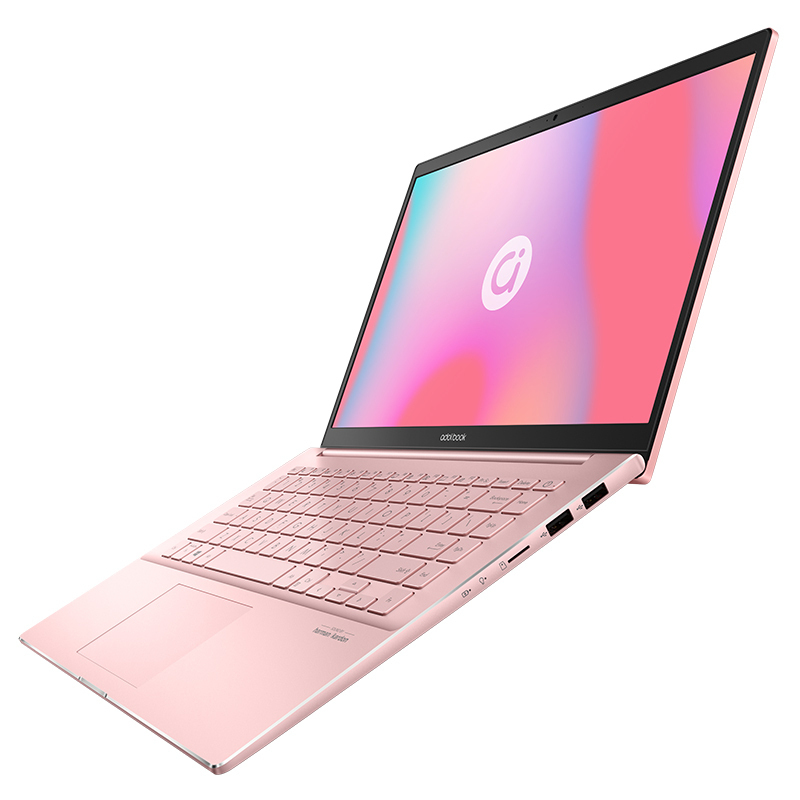 [2021新品]华硕(ASUS)adolbook14 华硕a豆14 高颜值轻薄本 学生商务办公笔记本电脑 定制(i5-1135G7 16G 1T固态 低蓝光护眼屏)千禧粉