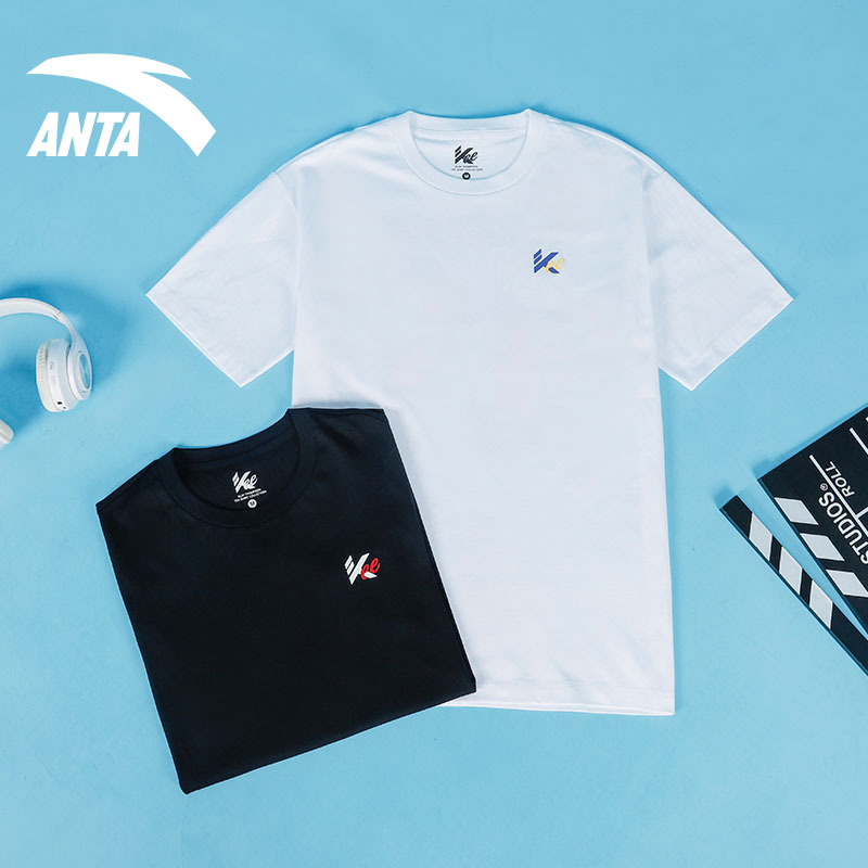 安踏汤普森kt篮球服运动短袖t恤球衣宽松半袖男152221123