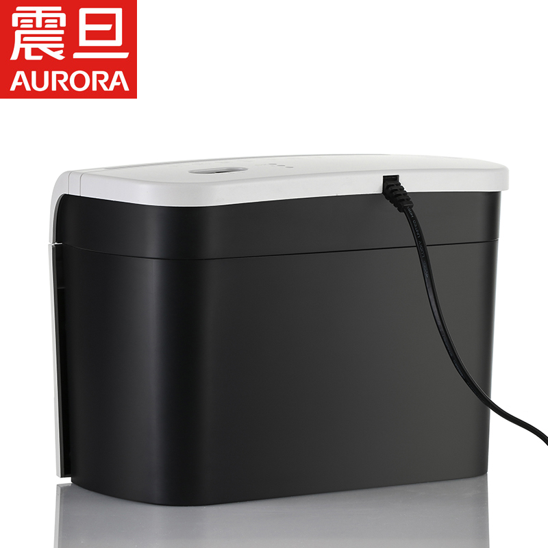 震旦 5级保密小型简易家用电动迷你文件废纸粉碎机办公桌面型个人碎纸机(单次3张 持续5分钟 3.5L 可碎卡)AS036高清大图