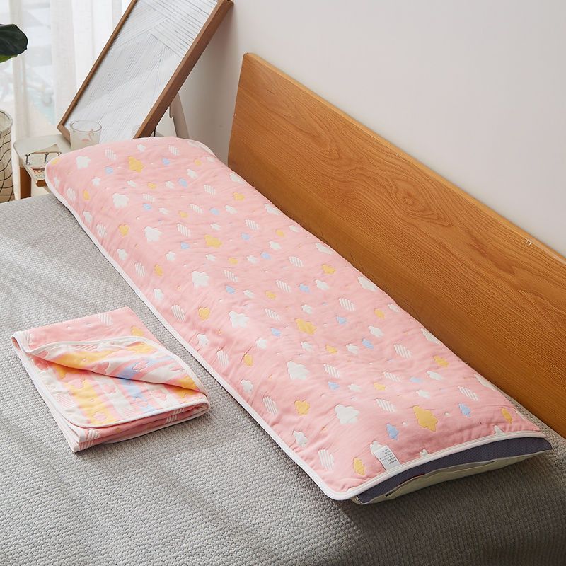 双人枕巾全棉12米15m加长纱布纯棉枕巾长款双人枕巾18米枕头巾