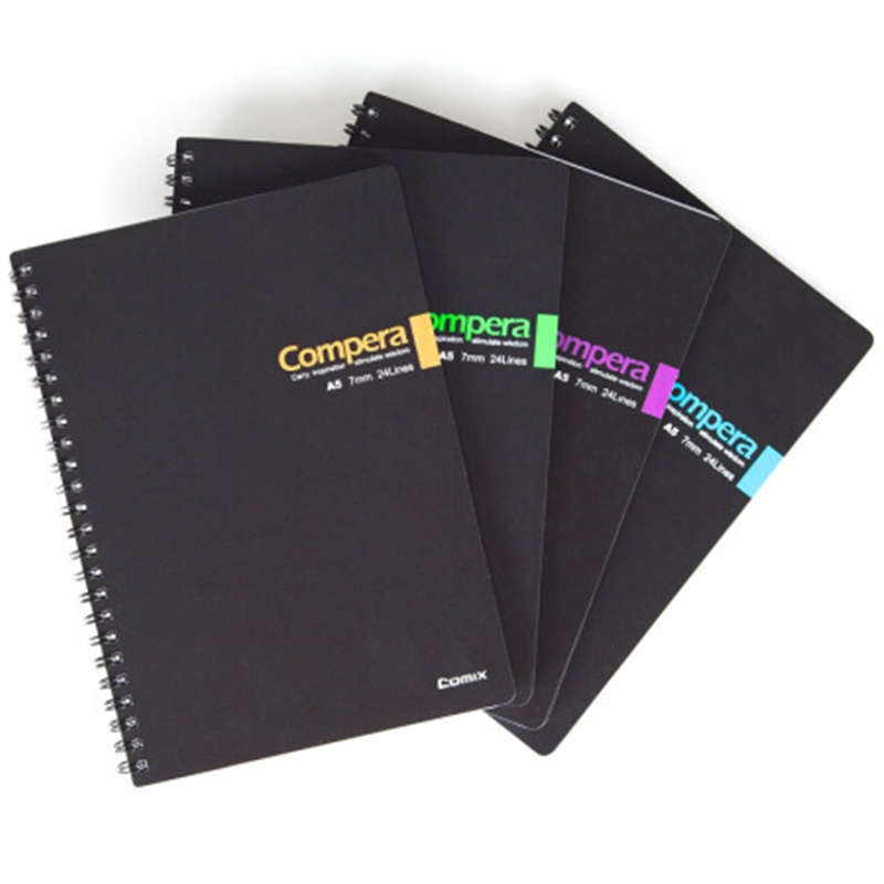齐心(COMIX) CPA5607Compera双螺旋PP面本 A5 60张