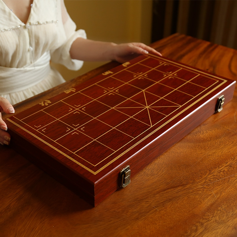 象棋邦可臣中国象棋儿童带木质棋盘学生成人大号便携式套装棋子
