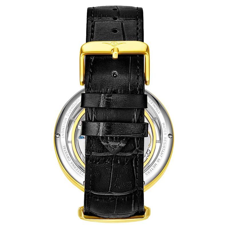 stuhrling施图灵男士手表emperorsgrandeur3919双时区自动上链机械