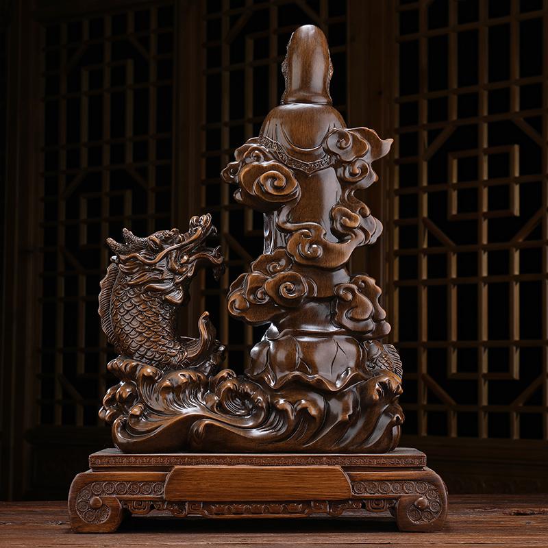 美帮汇福泽天下观音摆件观音菩萨佛像家用供奉居家观世音娘娘高清大图