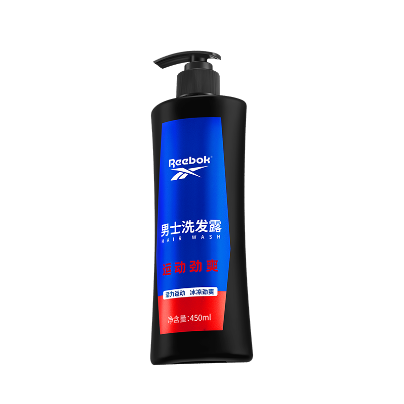 锐步男士洗发露-运动劲爽450ml 控油止痒温和清洁去屑洗发露持久留香洗头膏男