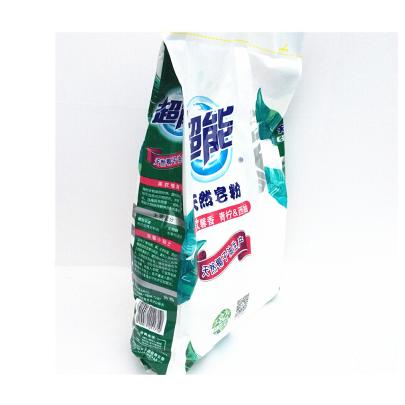 超能 天然皂粉 2.258kg 馨香柔软洗衣粉 4袋装