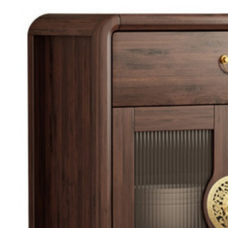 乐琪艺 新中式餐边 柜 二门 台高清大图