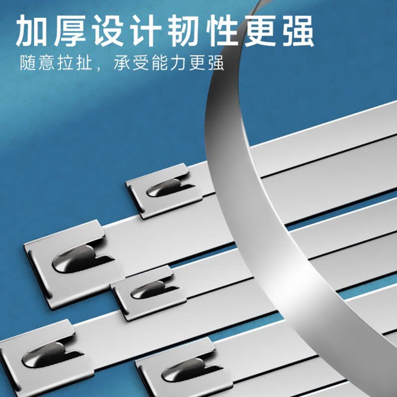 聊源自锁式不锈钢扎带10×1200mm图片