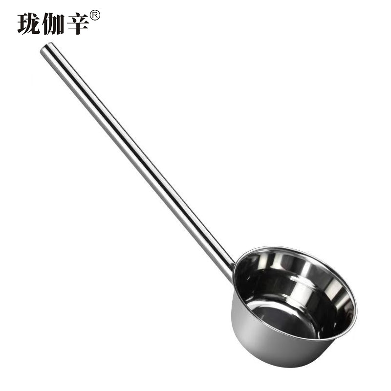 珑伽辛 不锈钢水瓢 食堂打粥大汤勺 18*45cm/个 18*45cm