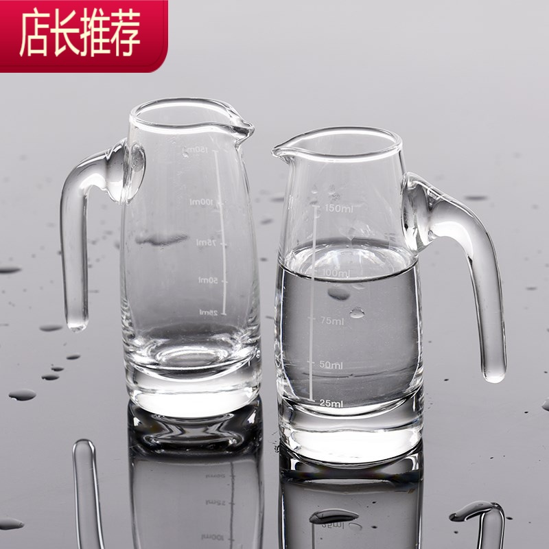 玻璃小酒杯烈酒杯白酒杯加厚一口杯酒盅透明玻璃高脚杯分酒器JING PING 八角底杯[12只装]