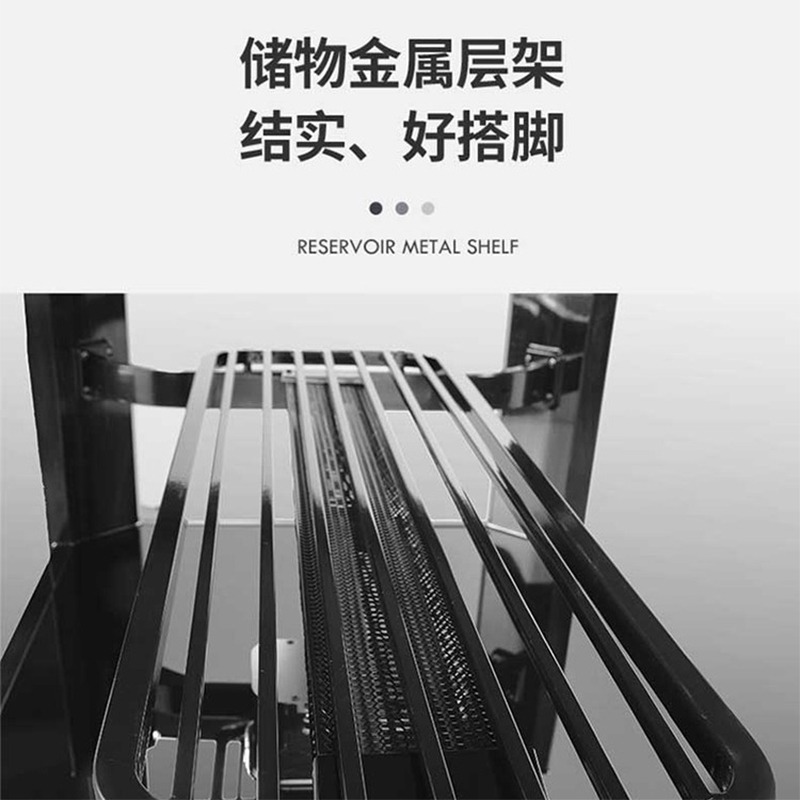 美之家电暖桌取暖桌电暖炉升降电暖茶几烤火桌家用长方形电炉桌子客厅电烤桌 热旋风流沙金黑岩板磁炉140*80CM中层发热高清大图