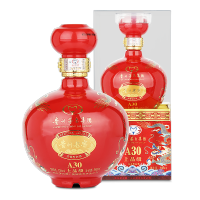 贵州老窖上品级A30（红色）浓香型52度白酒整箱500ml*6瓶送礼婚宴白酒赠3个礼品袋