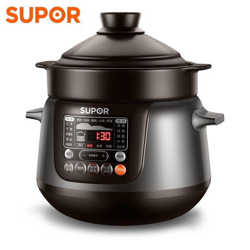 苏泊尔(SUPOR)TG50YC5电炖锅5升家用电炖盅精控快炖电砂锅耐高温内胆炖汤养生煮粥煲汤锅智能预约