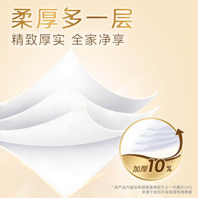 清风 原木金装无芯卷纸箱装B01BAMJE 4层100g*10卷*4提/箱高清大图