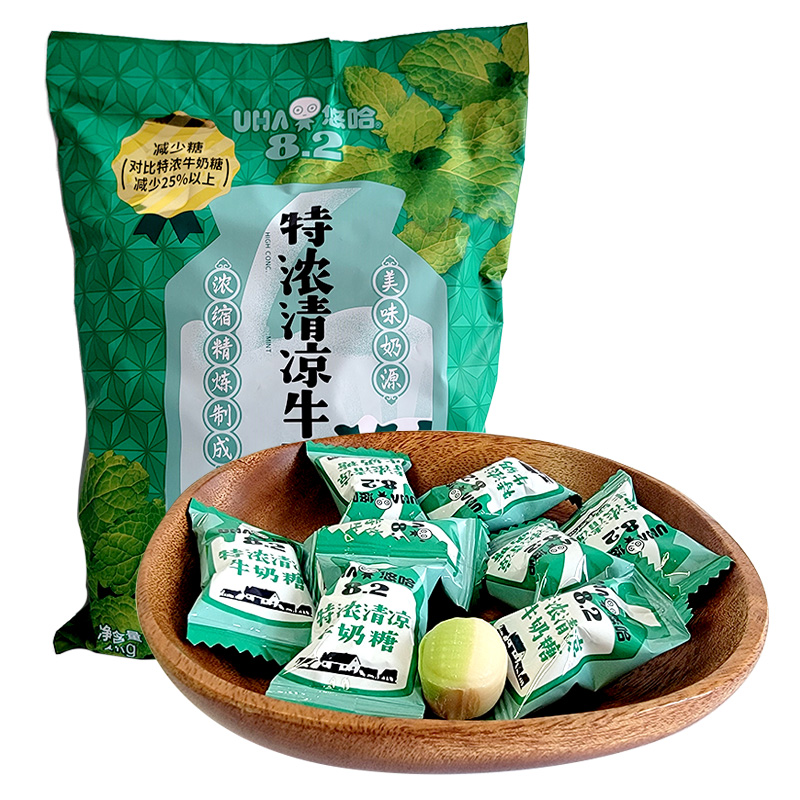 UHA悠哈奶糖特浓咖啡味牛奶糖婚庆结婚喜糖袋装102g糖果高清大图