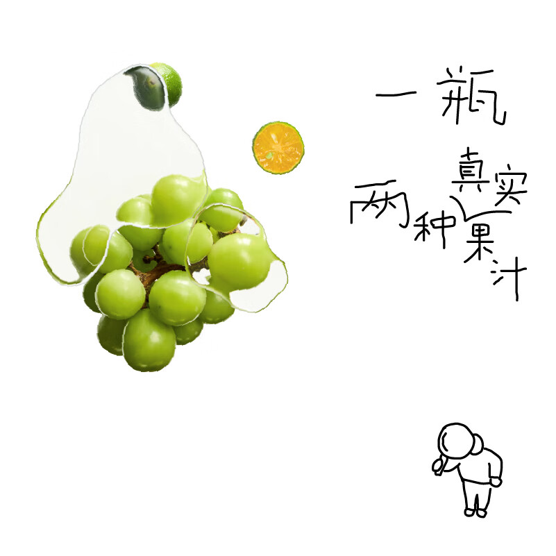 喜茶 青提卡曼橘绿妍果味茶饮料4.0 450ml*15瓶/箱高清大图