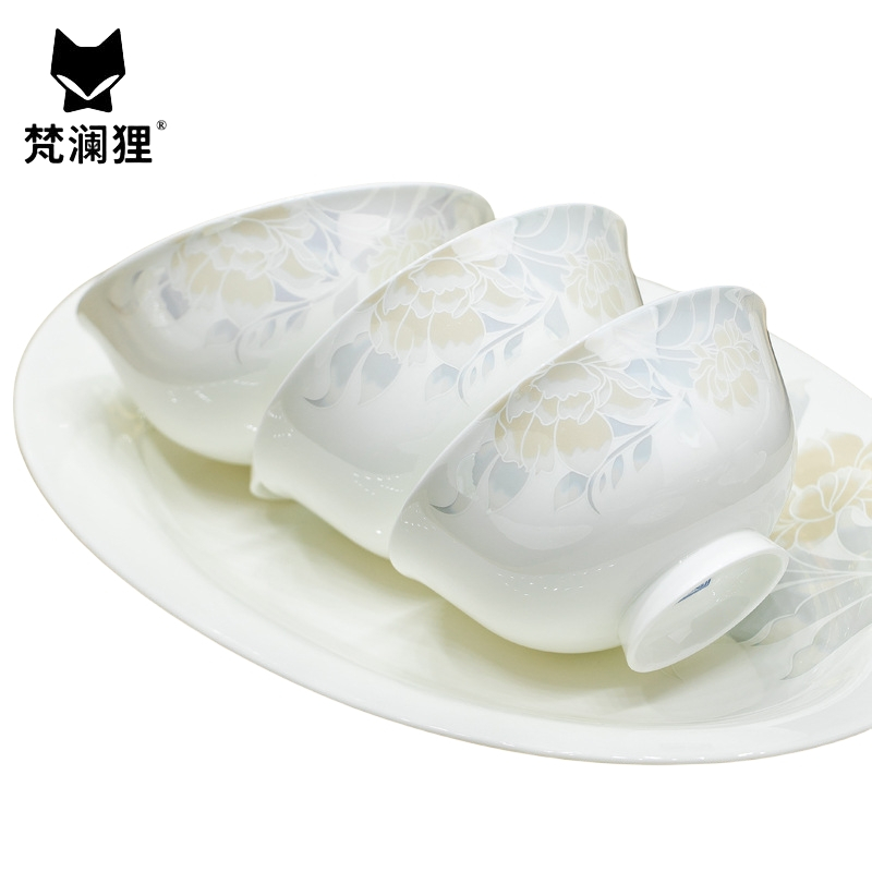 梵澜狸骨瓷餐具38件 套高清大图