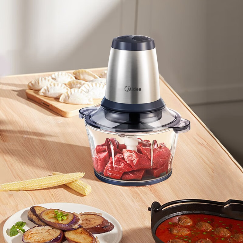 美的midea绞肉机家用电动婴儿辅食机料理机绞肉馅机台式搅拌机智能绞