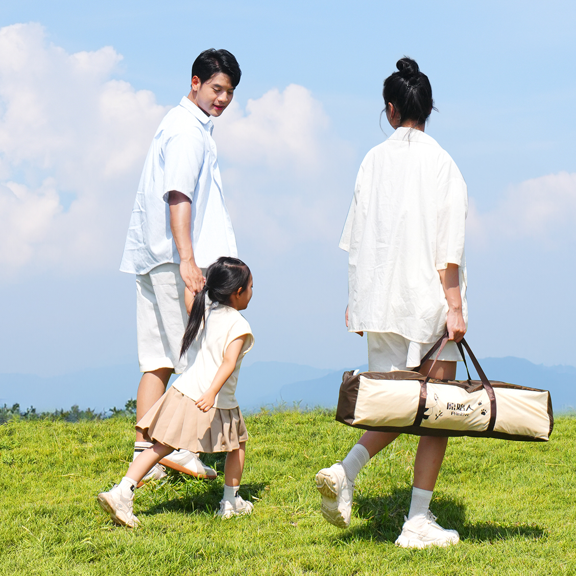 原始人 AZP帐篷-繁星卡其印花Y高清大图