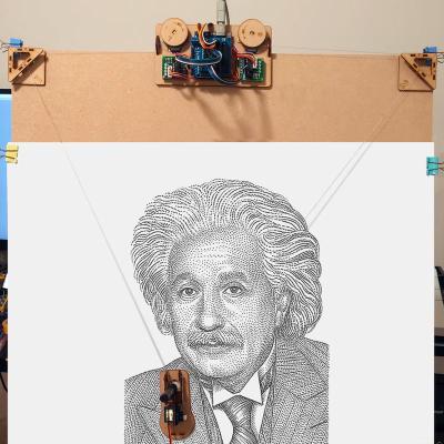 机架 Drawbot拉线绘图仪墙画机器人 Arduin0 创客项目套件Polargraph