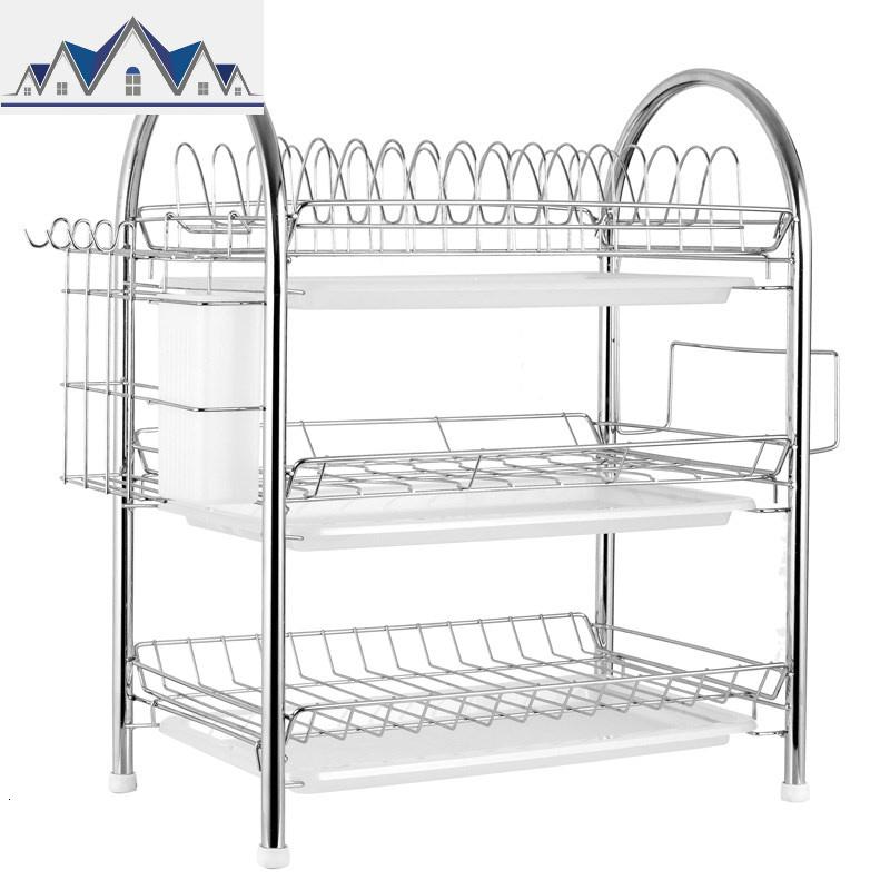 餐具架多功能装碗碟套装家用沥水架不锈钢置物架厨房用品多层碗架_620_296高清大图