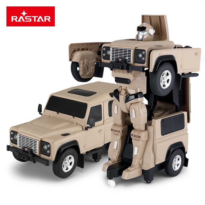 星辉(Rastar)1:14RS战警路虎卫士机器人76400黄色*4个