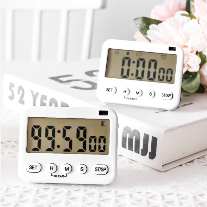 计时器倒计时厨房循环多功能定时器磁吸桌面时钟儿童时间管理闹钟