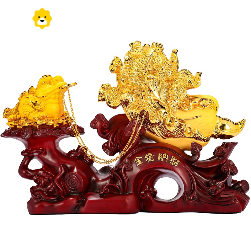 金蟾纳财玉白菜摆件 工艺品家居办公桌装饰品开业礼品 JING PING高清大图