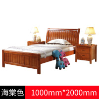 匡大 床 实木框架床宿舍接待床1.0米床+10CM棕垫+床头柜*1KDMC-QT102