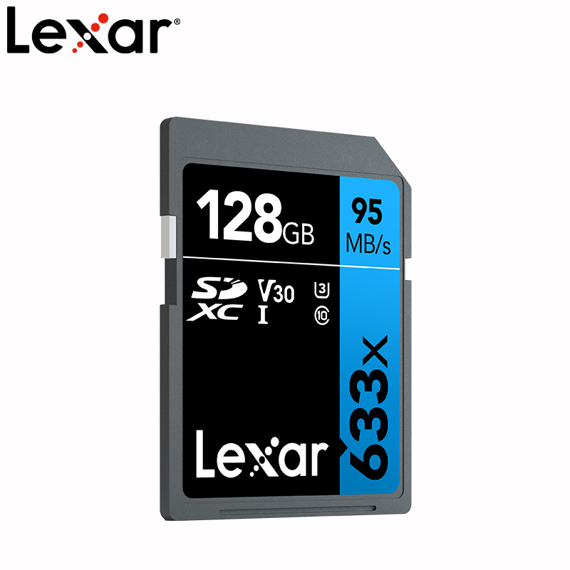 [免邮]雷克沙(Lexar)128G SD卡 633X class10 U3 V30相机存储卡 读95MB/s
