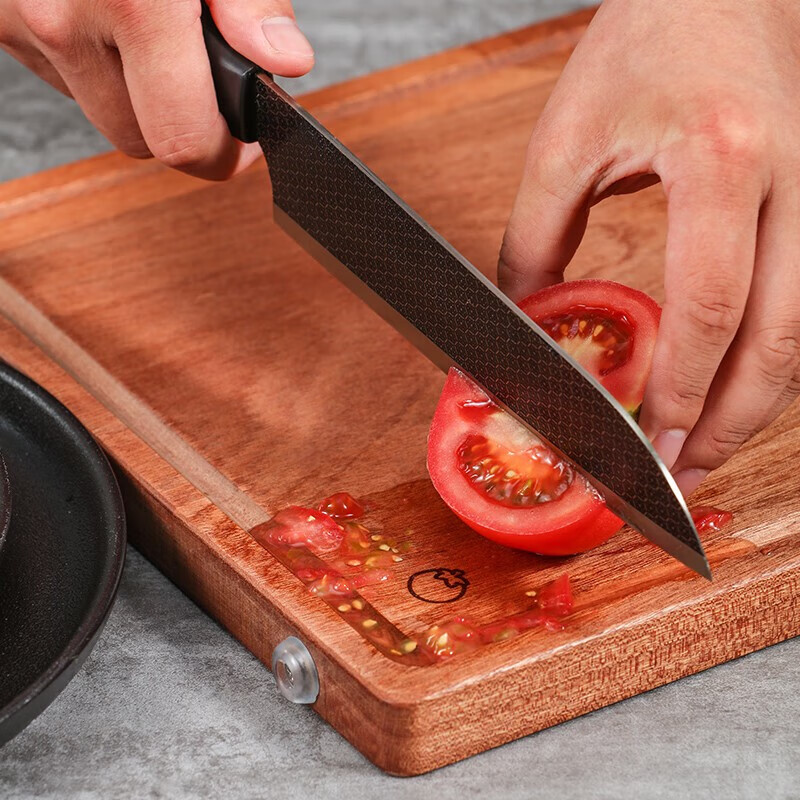 张小泉菜板家用乌檀木实木砧板加大加厚切菜板剁骨案板擀面板厨房切菜墩高清大图