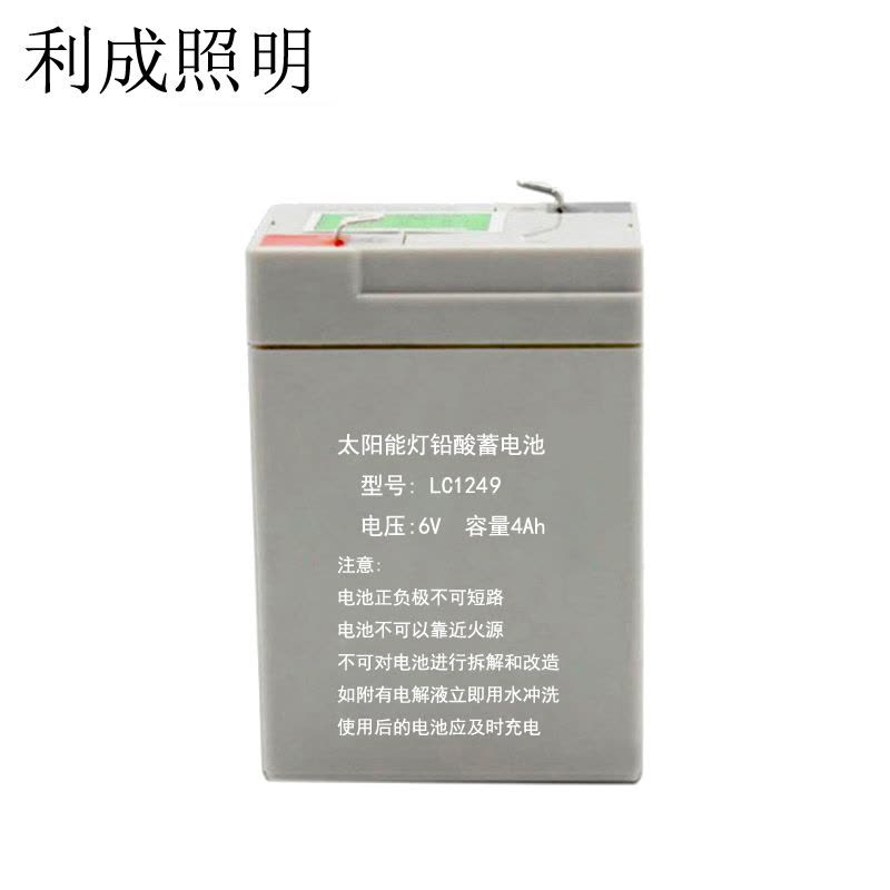 利成照明 太阳能灯铅酸蓄电池 LC1249图片