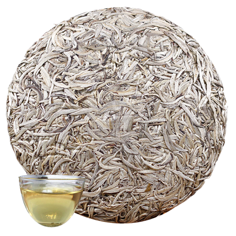 云南普洱茶生茶白毫银芽月光白单芽饼茶景谷大白芽单芽茶叶357克