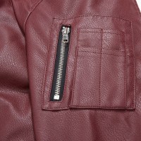 【2件2.5折价：84.8】美特斯·邦威聚酯纤维（涤纶）服男秋冬季潮流韩版皮衣夹克青少学生款外套男