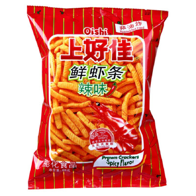 上好佳鲜虾条(辣味)40g/袋