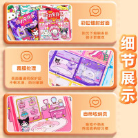 磁力安静书新款女孩磁铁免裁剪儿童手工diy玩具磁吸贴换装