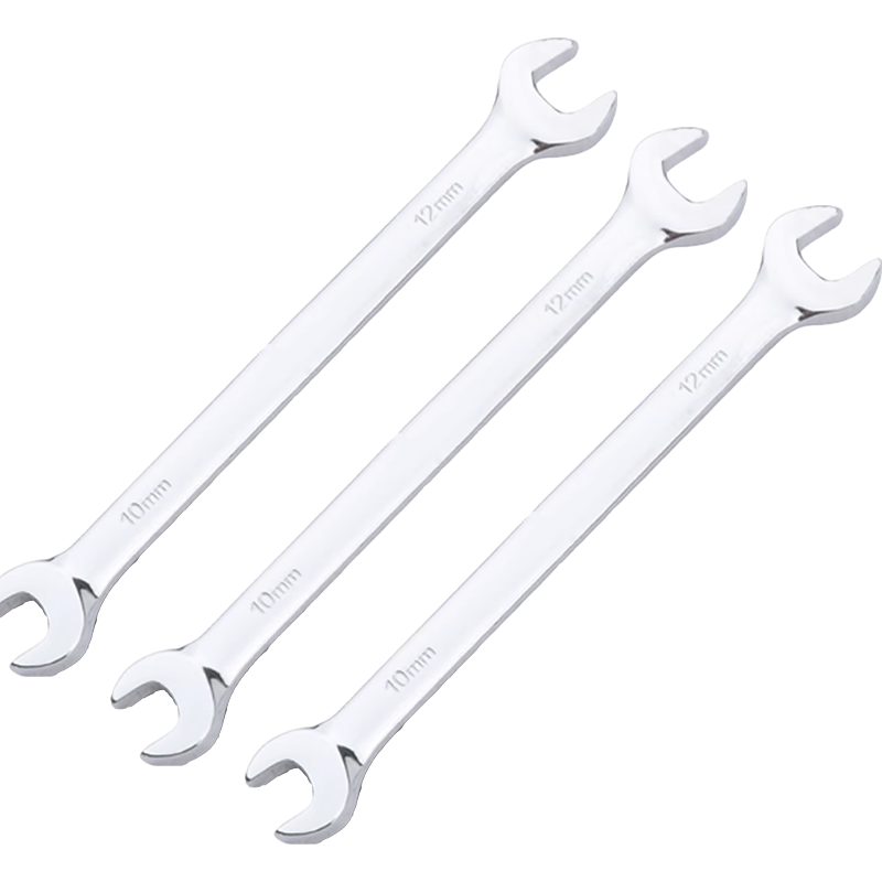 立伟铁牛镜面双开扳手10×12mm/把高清大图