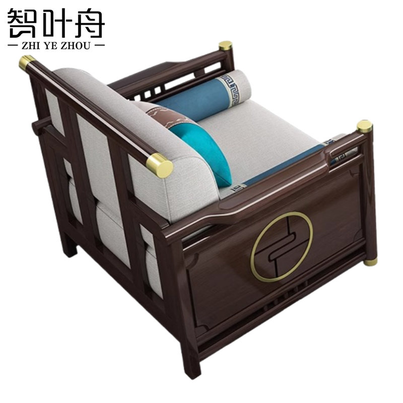 智叶舟沙发单人位88*81*85cm张高清大图