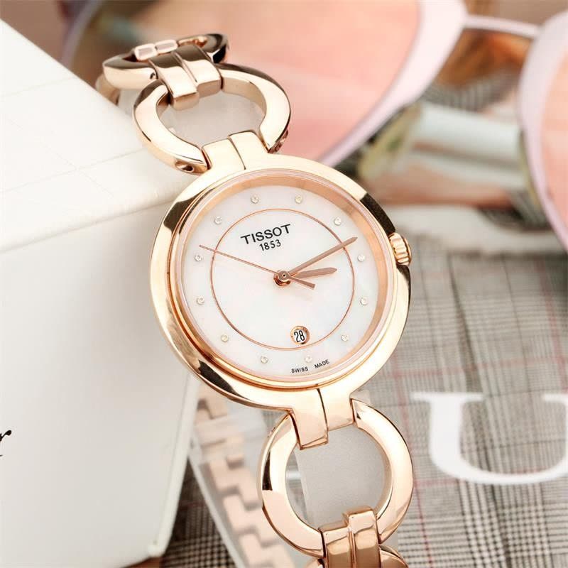 天梭(TISSOT)瑞士手表 弗拉明戈系列腕表 石英女表送女友 T094.210.33.116.01图片