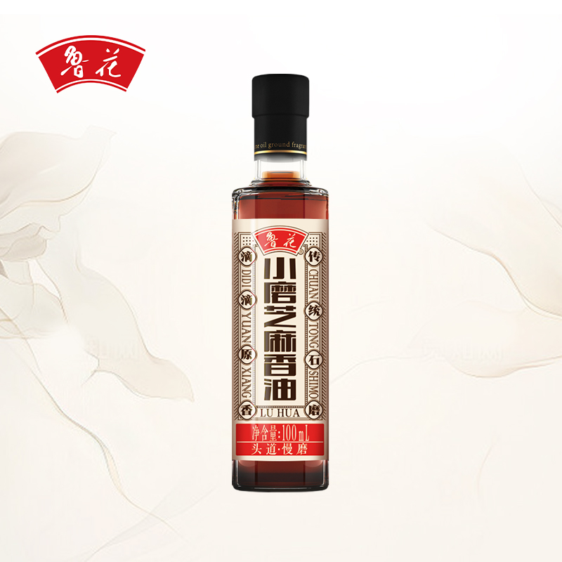 鲁花小磨芝麻香油100ml高清大图