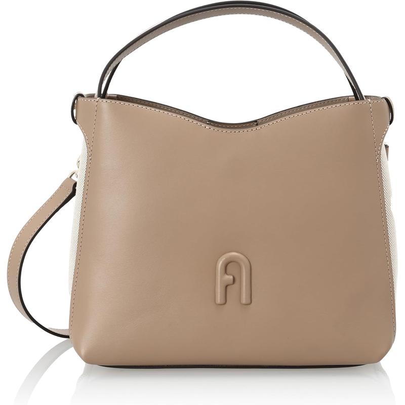 FURLA小尺寸百搭配饰Vitello皮革拼接手提斜挎两用女士单肩包高清大图