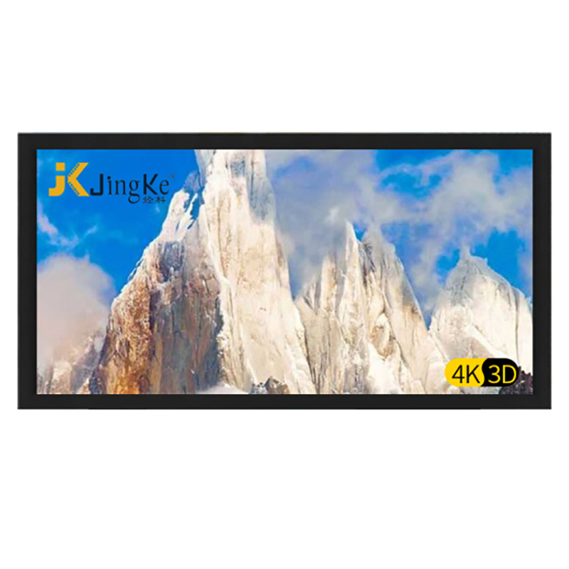 经科JK画框投影幕布投影机小边框H3-FL/W2玻纤白幕100寸2.35:1高清大图