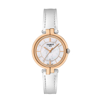 天梭 (TISSOT) 弗拉明戈系列 休闲 商务 时尚 皮带 钢带 女士 石英表T094.210.11.121.00