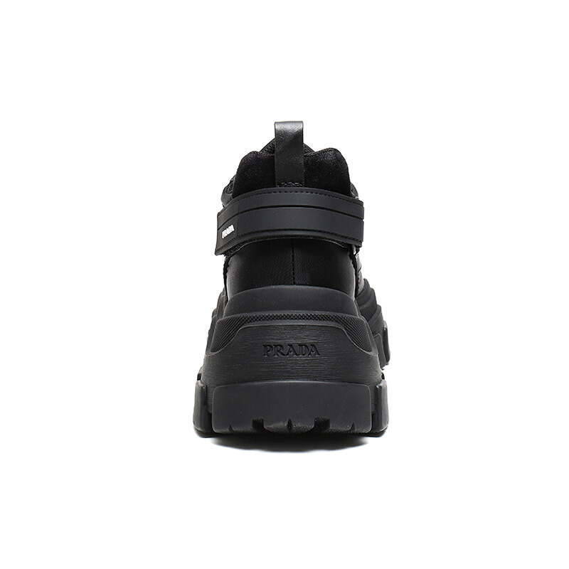 prada普拉达男士织物配皮系带运动鞋厚底老爹鞋2ee324bsy