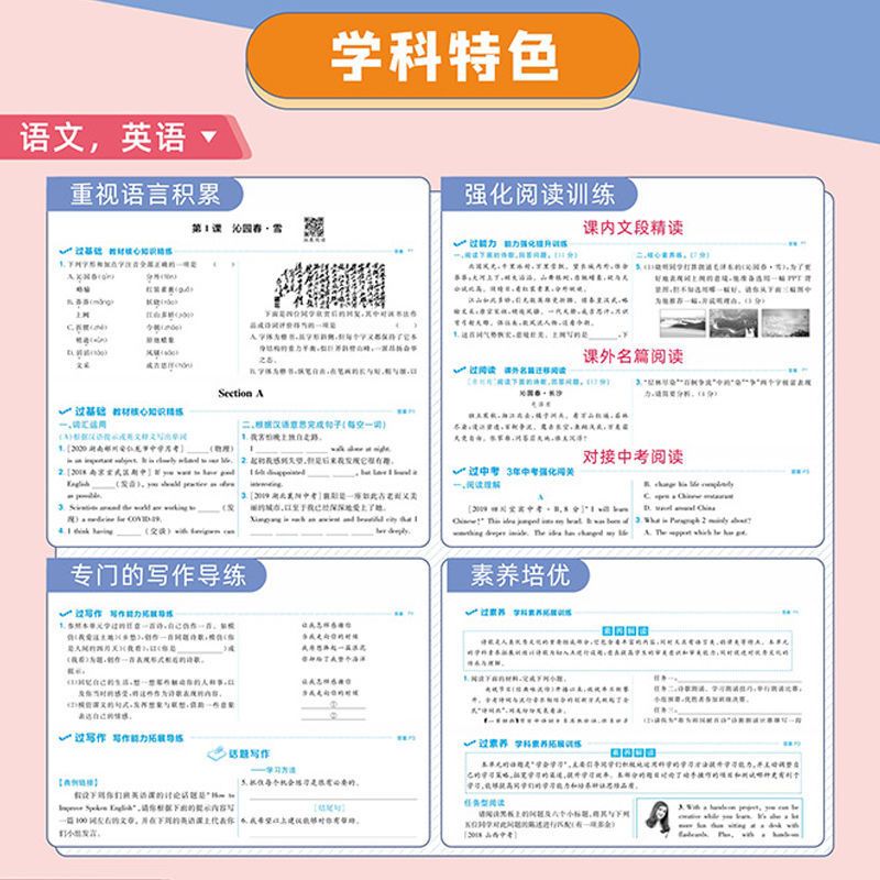2021初中一遍过七八九年级上/下册语数英物化政史一遍过初中同步 八年级上册 美术