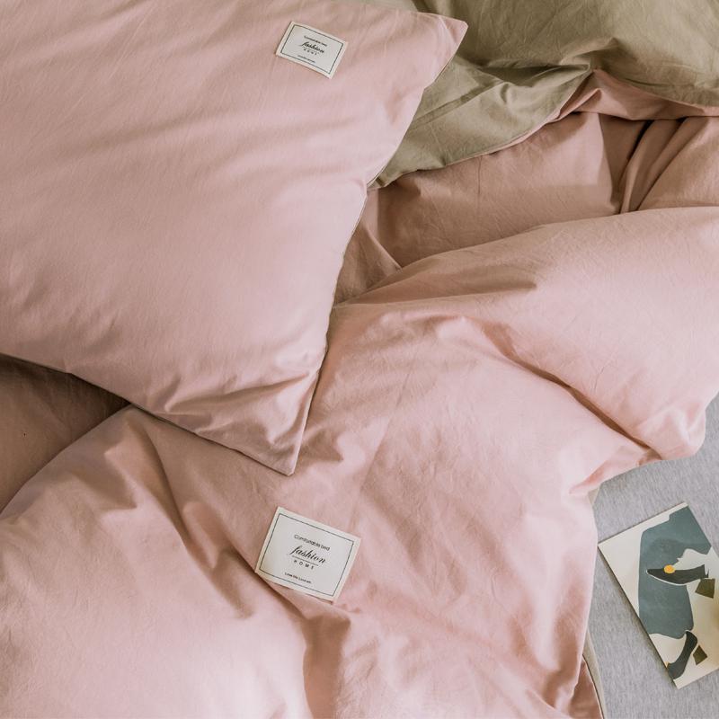 美帮汇全棉水洗棉被套单件单双人150200全棉加厚1.8m 200230被罩单套高清大图