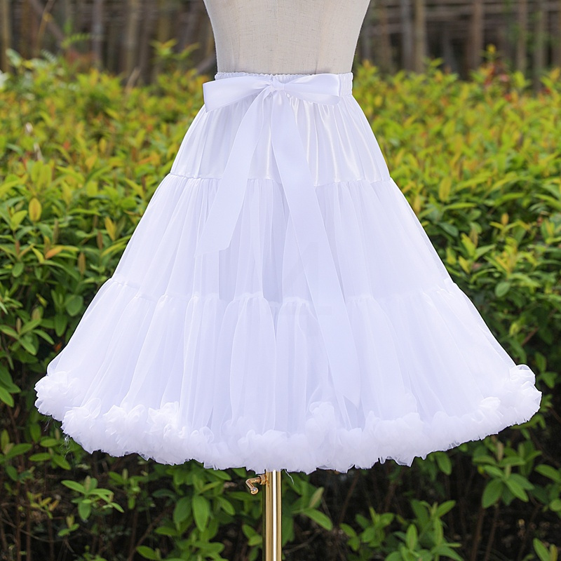 裙撑lolita云朵裙撑洛丽塔纱裙日常暴力软纱无骨衬裙棉花糖jk夏